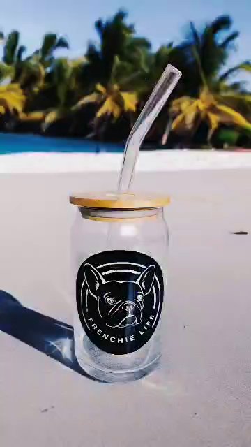 Glass Frenchie Life Cup in Middleburg, Florida